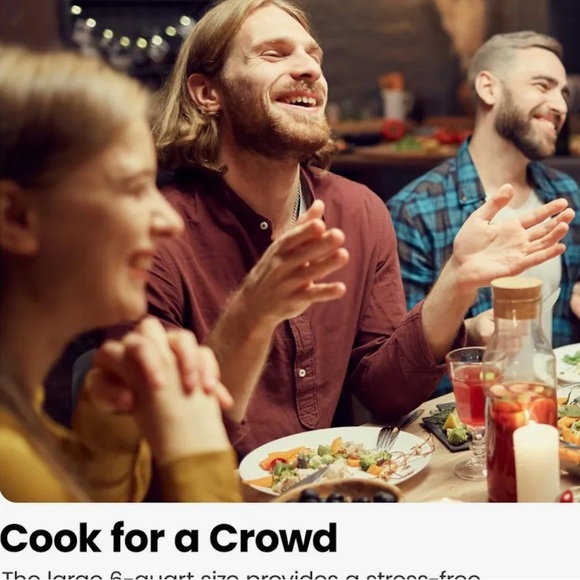 Chefman Silver Slow Cooker with Locking Lid - Picture 10 of 11